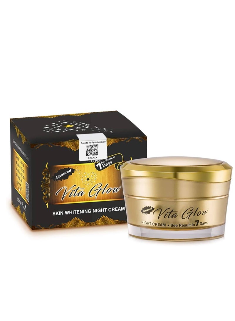 Vita Glow Advanced Night Cream For Skin Whitening - 30 Gm