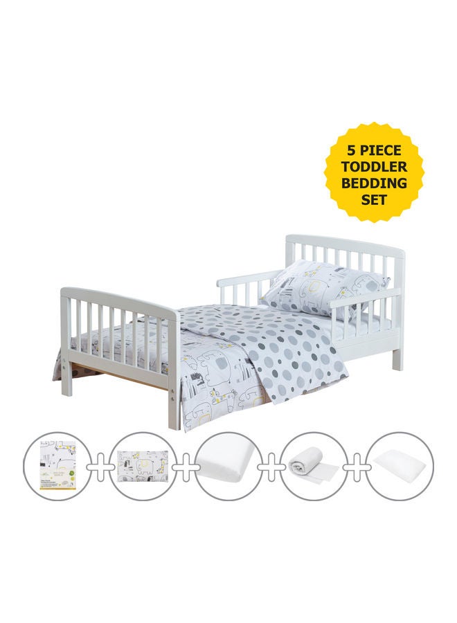 Safari Friends Toddler Bedding Set - Grey