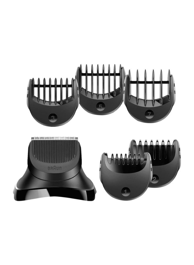 Series 3, Beard Trimmer Head And 5 Combs. Series 3 Black