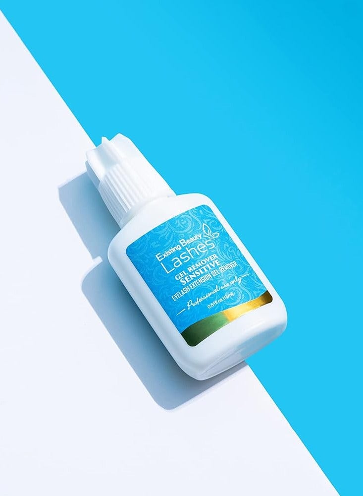 Sensitive Lash Remover for Lash Extensions - Clear Eyelash Extension Remover Gel - Fast-Acting Lash Extension Remover, Efficient Lash Glue Remover 15 ml - Existing Beauty Lashes
