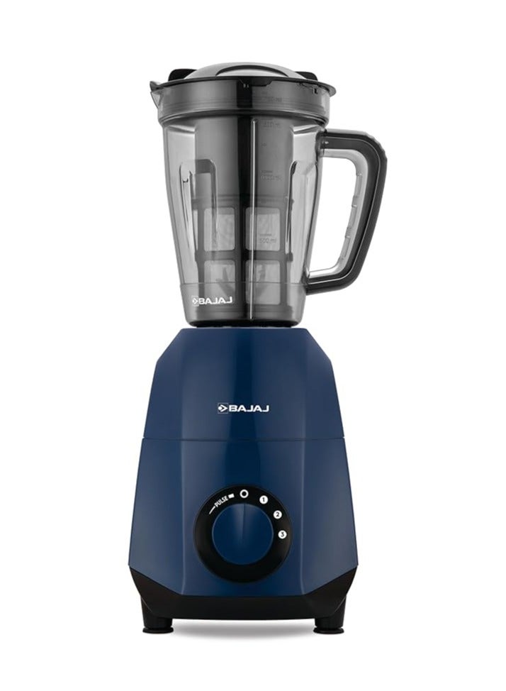 Helios 750W Mixer Grinder with DuraCut Blades & 4 Jars (Liquidizing, Dry Grinding, Chutney, Blender), 2-in-1 Blade, Powerful Motor, Pulse Mode | Efficient Design 4.4 L 750 W Ninja Series Royal Blue