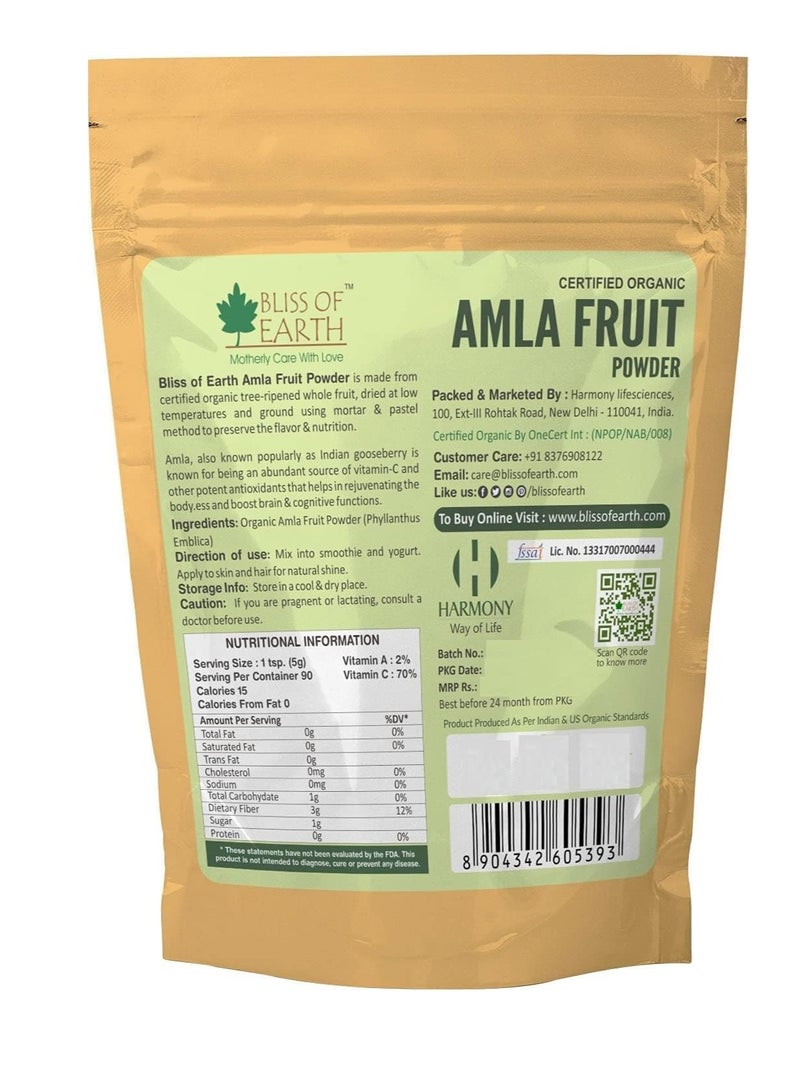 100% Pure Natural AMLA Powder 453GM Indian Gooseberry Great For Hair Conditioning and Hair Coloring Mixture Natural Vitamin C and Antioxidants Pack of 4