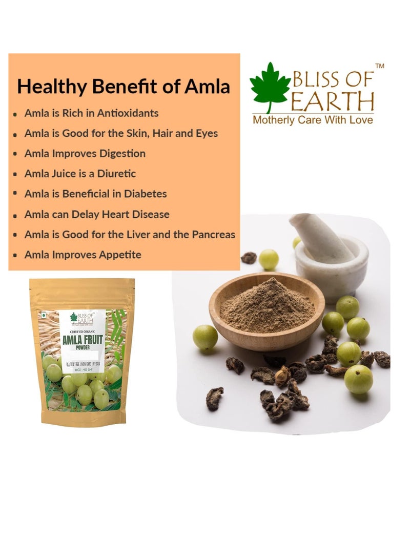 100% Pure Natural AMLA Powder 453GM Indian Gooseberry Great For Hair Conditioning and Hair Coloring Mixture Natural Vitamin C and Antioxidants Pack of 3