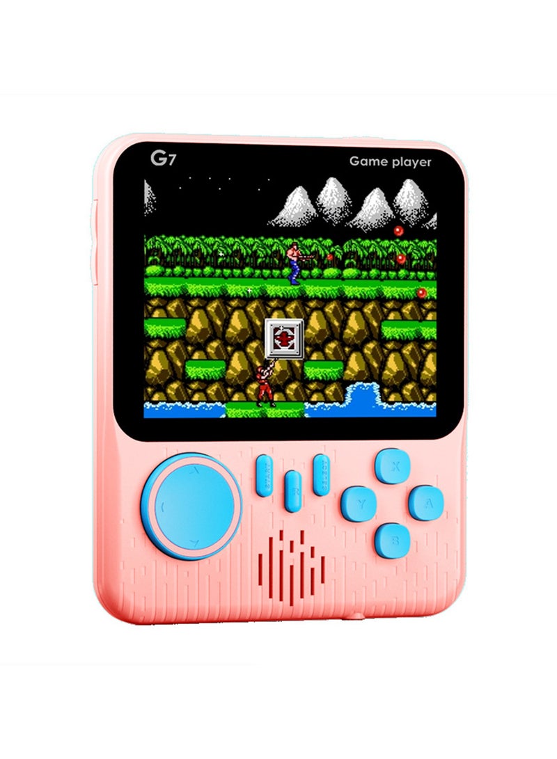 Retro Handheld Game Console, Emulator Built-in Classic Games, Double Handheld Game Console, Best Gift for Kids [Video Games], Pink