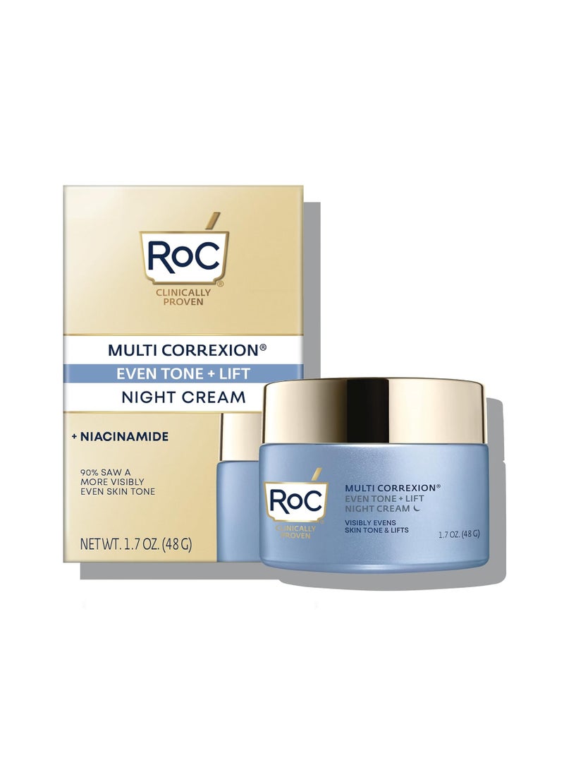 RoC Multi Correxion 5 in 1 Restoring/Anti Aging Facial Night Cream with Hexinol, 1.7 Ounces (Packaging May Vary)