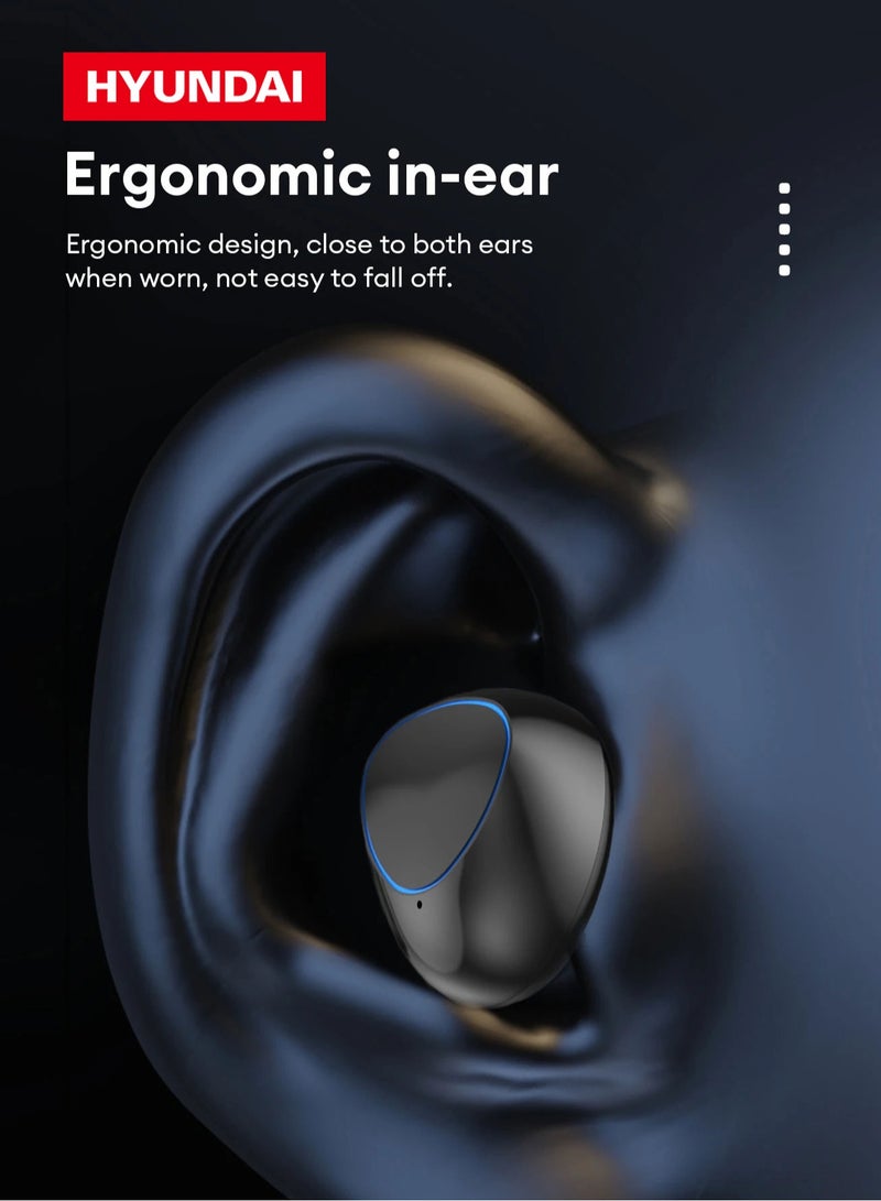 Hyundai HY-T18 Wireless Bluetooth Headphones-Black