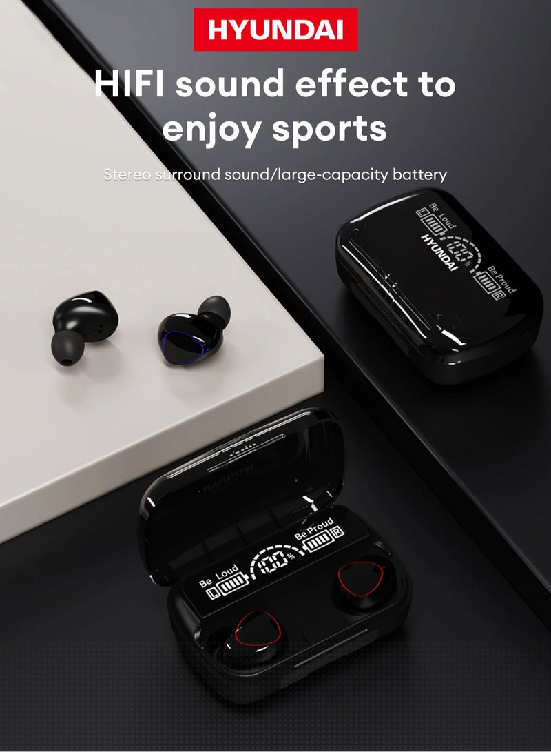 Hyundai HY-T18 Wireless Bluetooth Headphones-Black