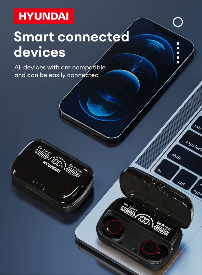 Hyundai HY-T18 Wireless Bluetooth Headphones-Black
