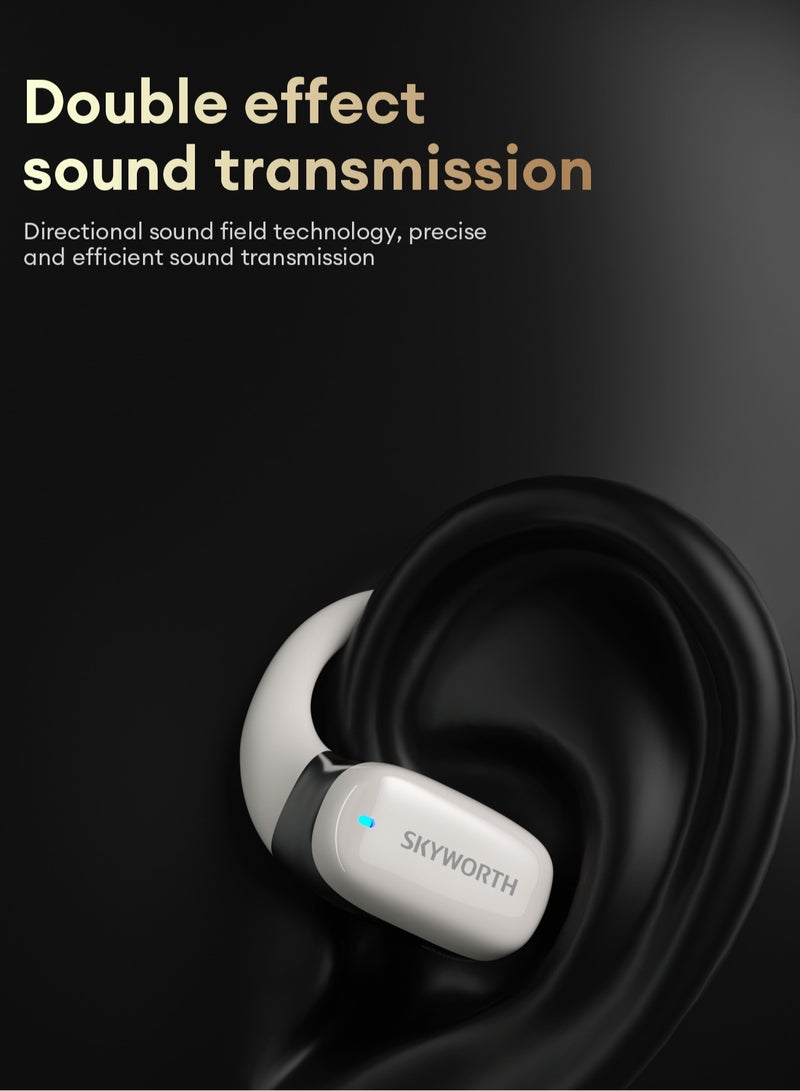 Skyworth SEB004 Wireless Bluetooth Headset-Beige