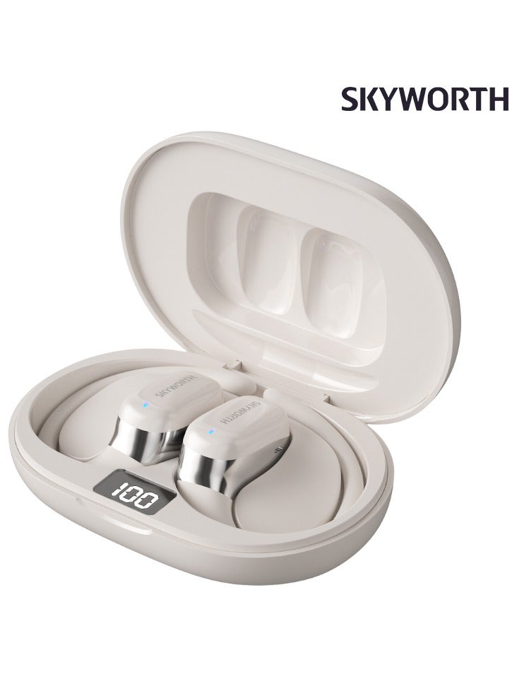 Skyworth SEB004 Wireless Bluetooth Headset-Beige