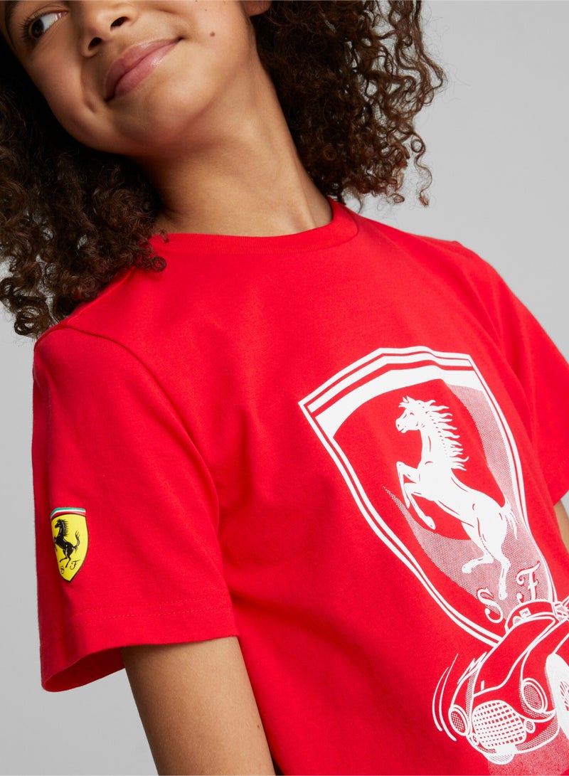 Scuderia Ferrari Youth Kids Race T-Shirt