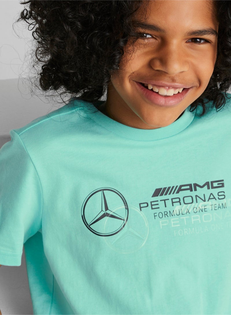 Mercedes-AMG Petronas Youth Kids Motorsport Logo T-Shirt