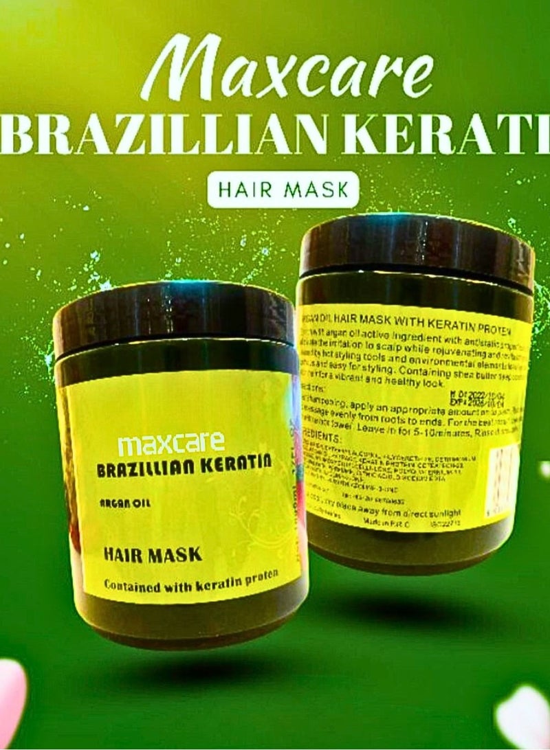 Maxcare Brazilian Keratin Hair Mask With Argan Oil 1000ml