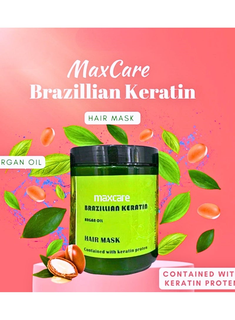 Maxcare Brazilian Keratin Hair Mask With Argan Oil 1000ml