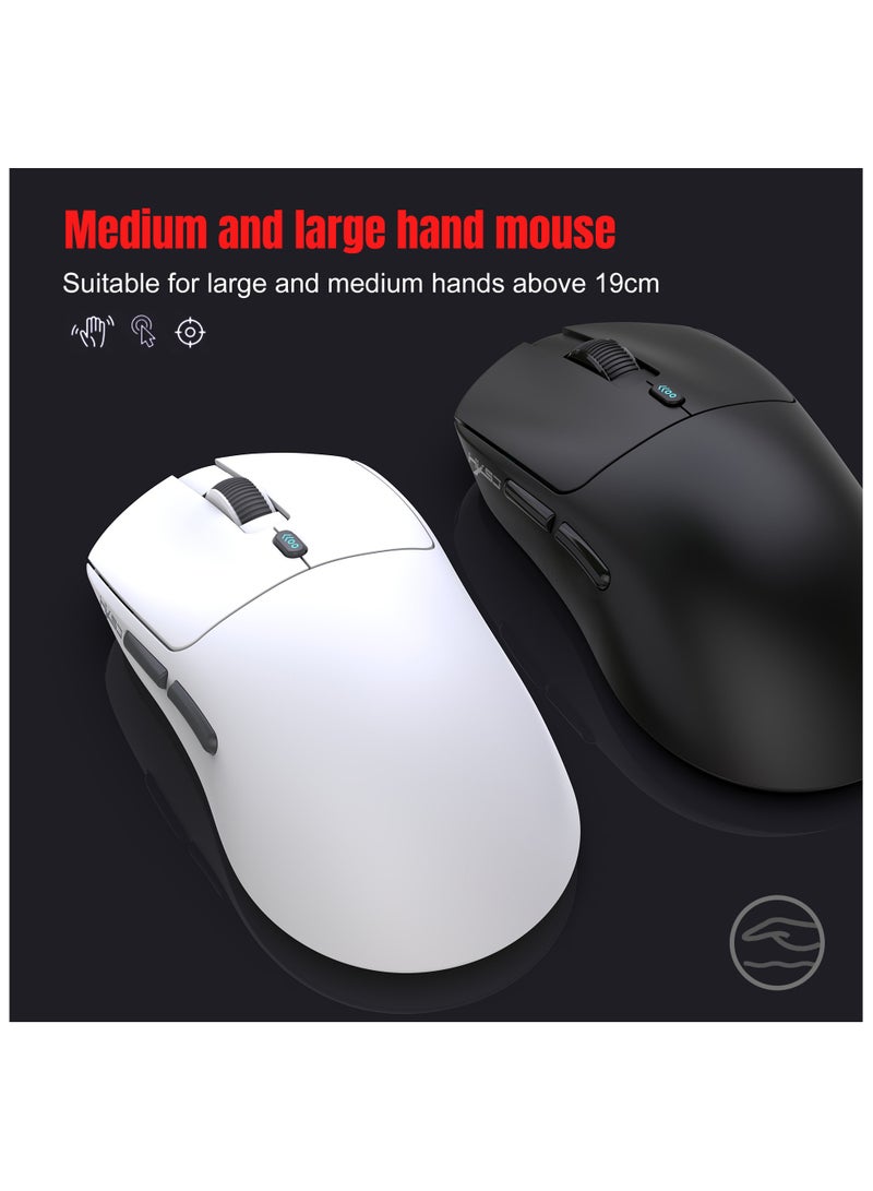 HXSJ T68 Three mode game mouse  Sensor PAW3311  Connection mode Wired+2.4G+BT5.1  Rate of return  125-250-500-1000Hz Default 1000Hz BLACK