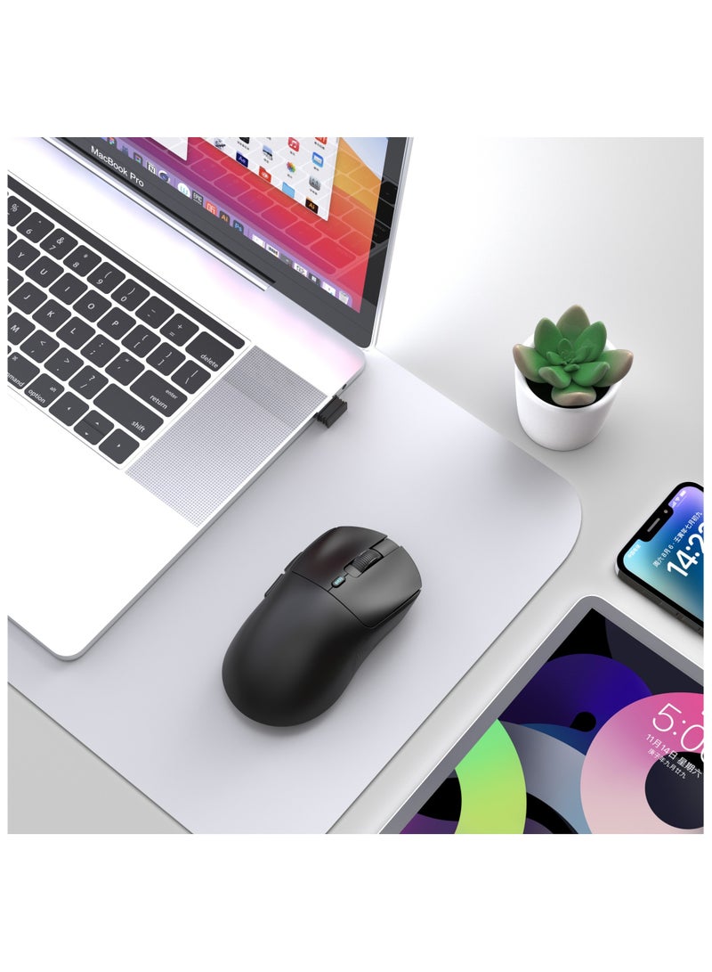 HXSJ T68 Three mode game mouse  Sensor PAW3311  Connection mode Wired+2.4G+BT5.1  Rate of return  125-250-500-1000Hz Default 1000Hz BLACK