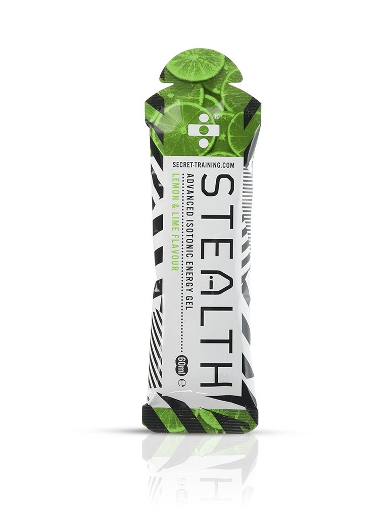 Stealth - Advanced Isotonic Energy Gel, Lemon and Lime - 60 ml, Pack of 14 Tubes