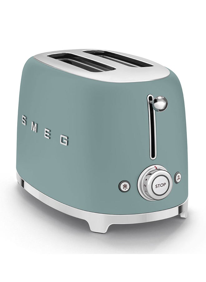 50s Retro Style 2 Slice Toaster 950 W TSF01EGMAU Emerald Green