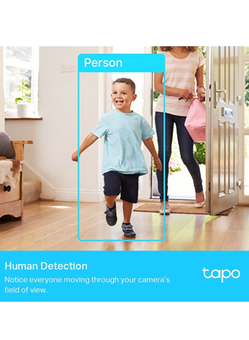 Tapo C225 2K QHD Pan/Tilt Security Camera, AI Detection, Privacy Protection, Starlight Sensor, 2-way Audio,  Night Vision, Cloud And SD Card Storage, Works With Alexa