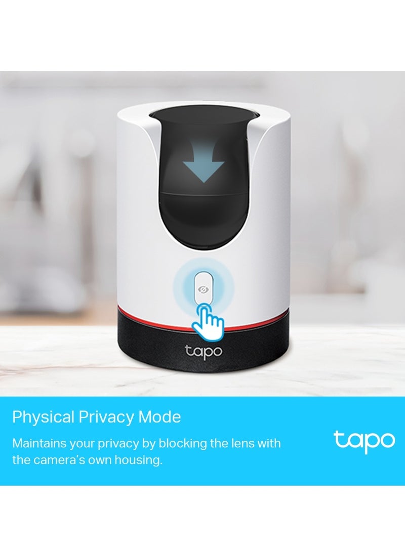 Tapo C225 2K QHD Pan/Tilt Security Camera, AI Detection, Privacy Protection, Starlight Sensor, 2-way Audio,  Night Vision, Cloud And SD Card Storage, Works With Alexa