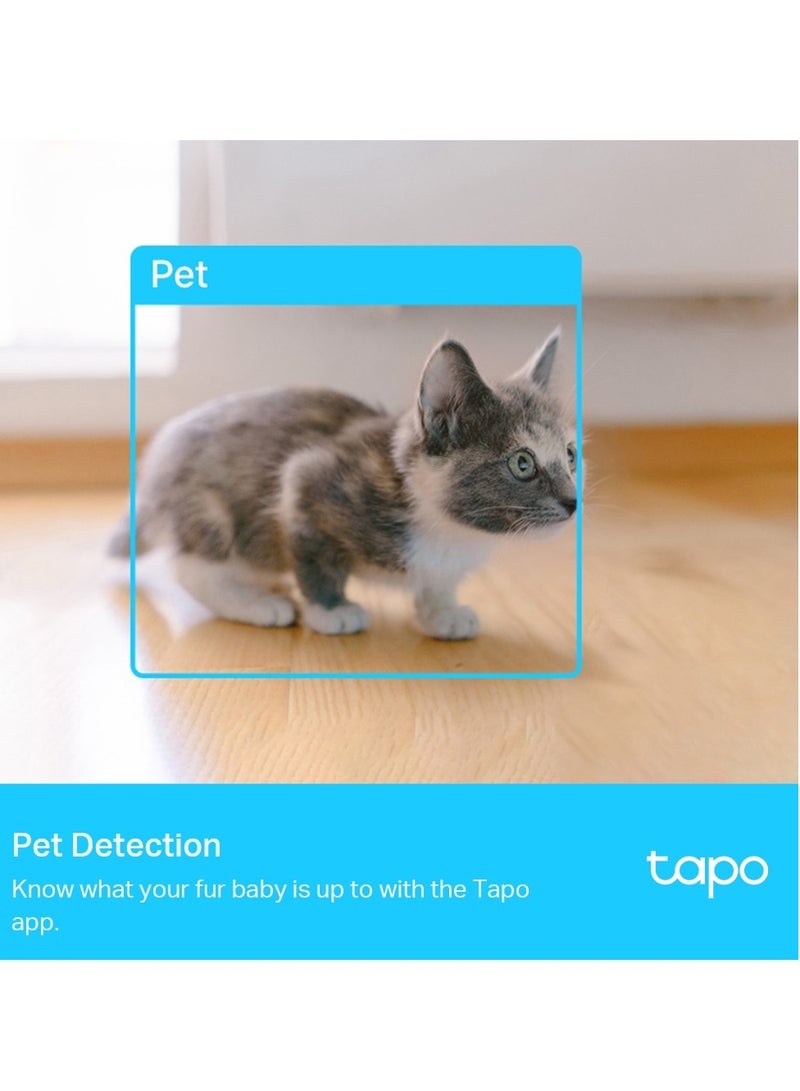 Tapo C225 2K QHD Pan/Tilt Security Camera, AI Detection, Privacy Protection, Starlight Sensor, 2-way Audio,  Night Vision, Cloud And SD Card Storage, Works With Alexa