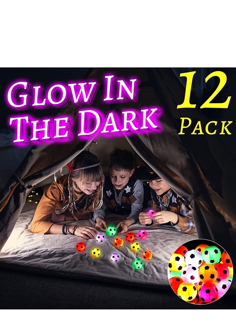 Soccer Party Favors Light Up Fidget Spinner Soccer Ball Toys Soccer Basket Stuffers Gifts Toy for Classroom Prizes Return Gifts for Kids Birthday Party Party Favors