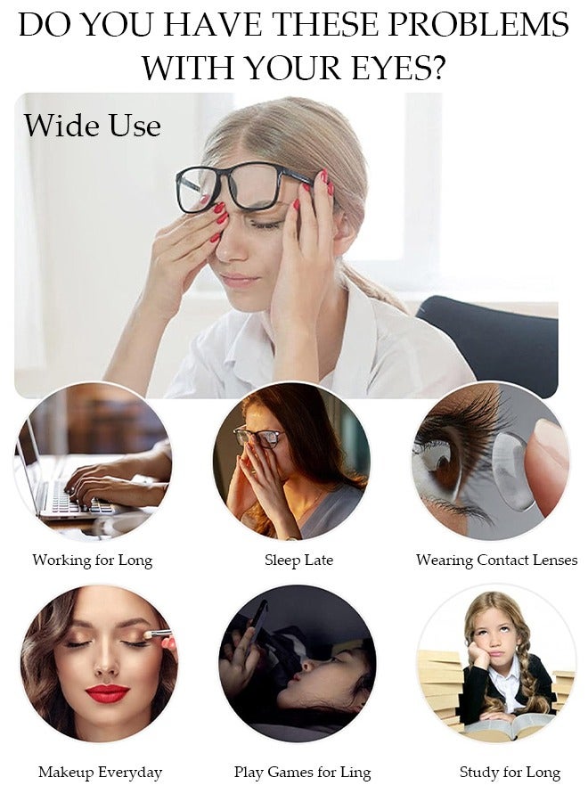 Heated Eye Mist Sprayer for Dry Eyes, Rechargeable Eye Mister with Moist Heat to Relief MGD, Blepharitis, Stye, Chalazion,Portable Heated Eye Steamer Humidifier for Eye Skin Care Women & Men in Office