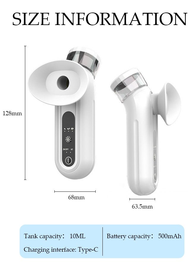 Heated Eye Mist Sprayer for Dry Eyes, Rechargeable Eye Mister with Moist Heat to Relief MGD, Blepharitis, Stye, Chalazion,Portable Heated Eye Steamer Humidifier for Eye Skin Care Women & Men in Office