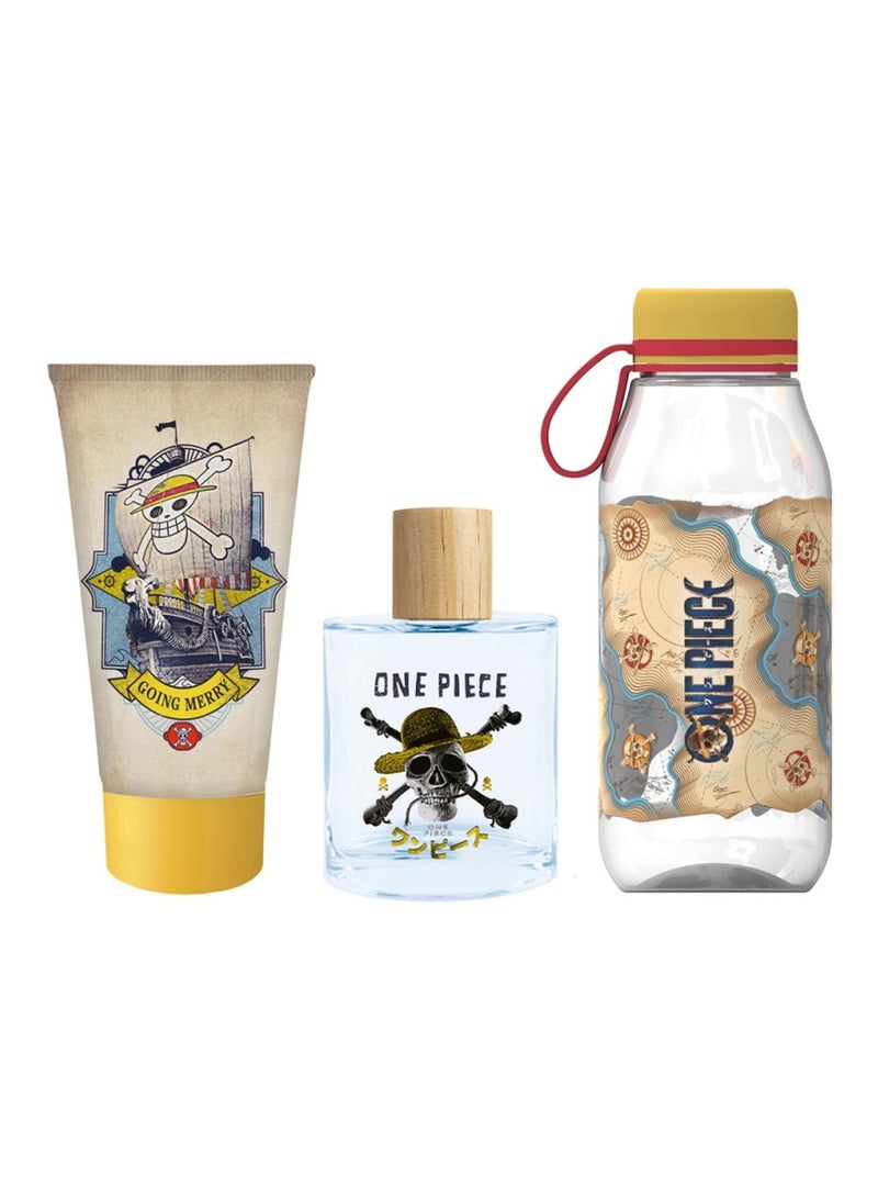 Air-Val Netflix One Piece-Edt 100 ml + Shower Gel 150 ml + Water Bottle  Gift Set