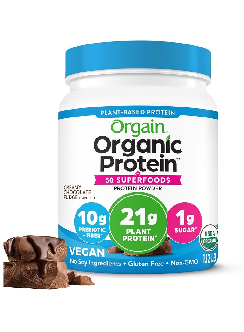 Orgain Organic Superfoods Protein Powder 1.12lb Creamy Chocolate Fudge