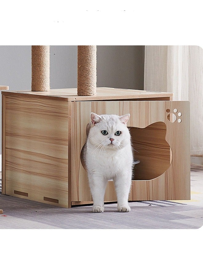 Multi-Level Kitten Play Tree with Scratching Post and Ladder