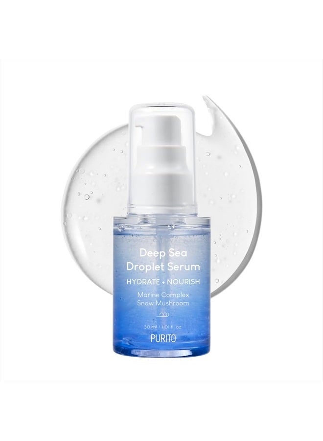 Deep Sea Droplet Seurm  1.01 Fl Oz, Vegan & Cruelty-Free/Safe Ingredients/Facial Serum