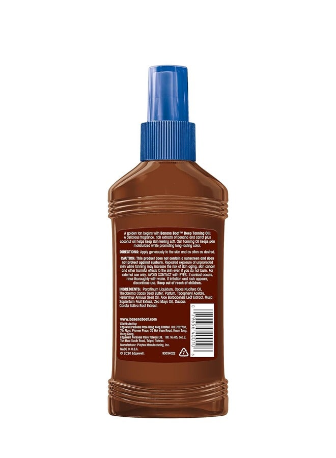 Banana Boat Deep Tanning Oil: Golden Tanning Blend with Carrot and Banana Extracts 236 ML