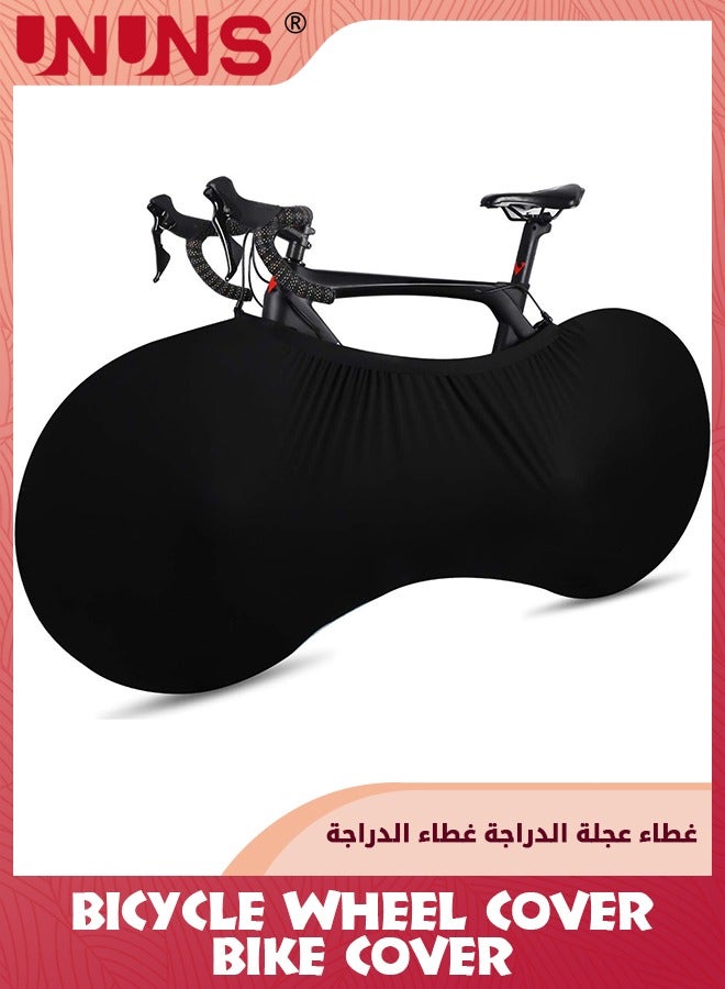 Bike Wheel Cover,Indoor Outdoor Bicycle Motorcycle Cover,Anti-dust Scratch-Proof Bike Cover,Washable High Elastic Motorbikes Wheel Cover,Bicycle Tire Cover For Mountain Road MTB Bikes