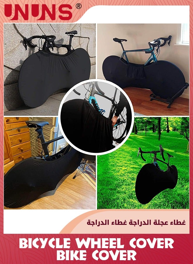 Bike Wheel Cover,Indoor Outdoor Bicycle Motorcycle Cover,Anti-dust Scratch-Proof Bike Cover,Washable High Elastic Motorbikes Wheel Cover,Bicycle Tire Cover For Mountain Road MTB Bikes