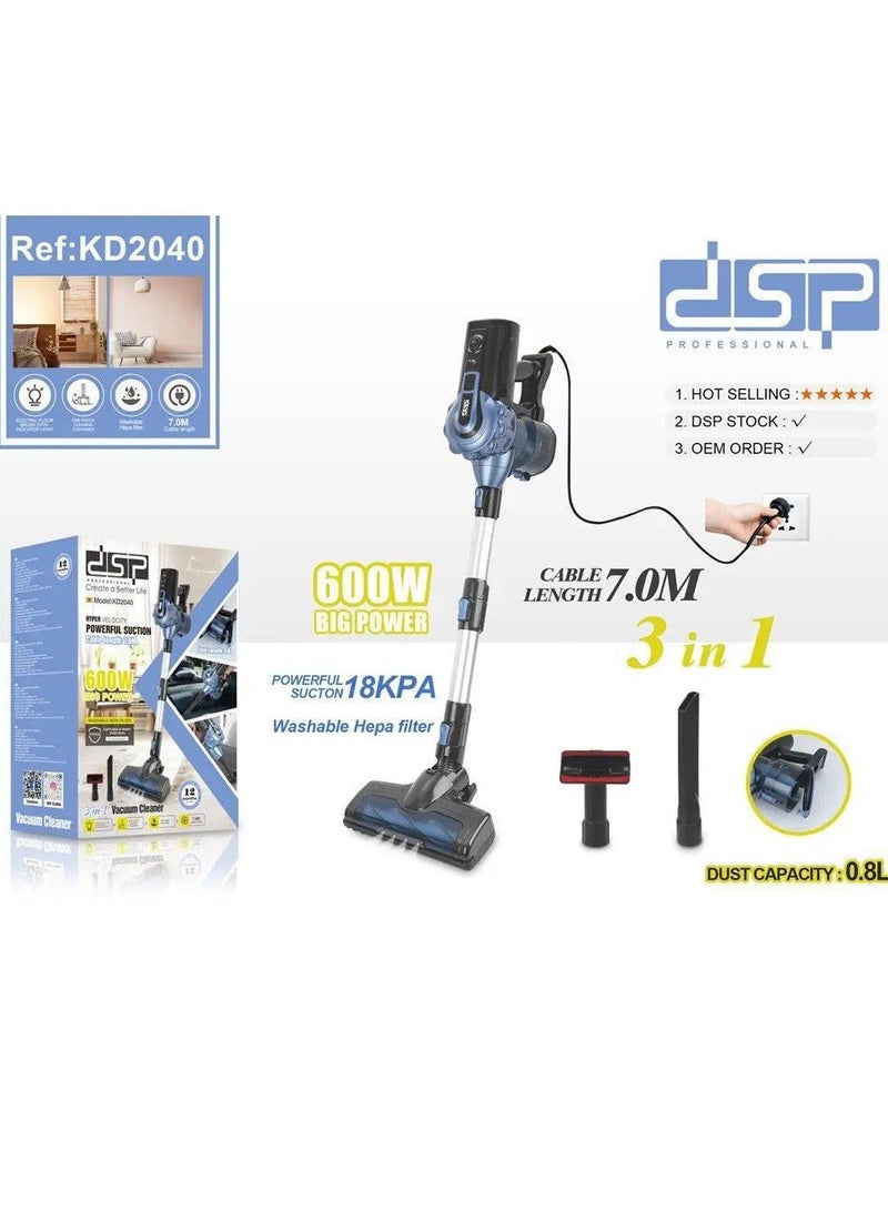 DSP KD2040 Vacuum Cleaner, 600 Watt