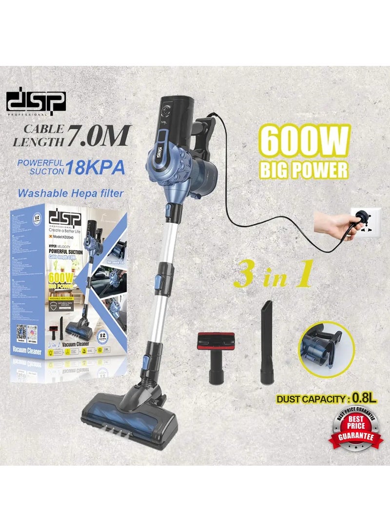 DSP KD2040 Vacuum Cleaner, 600 Watt