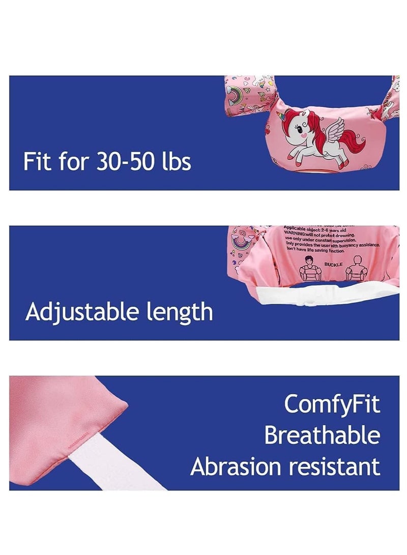 Swim Arm Band for Kids Floatation Sleeves Floats Tube Swimming Arm Floats Swim Aid Floats with Adjustable Strap for Children Learning Swim Training Equipment