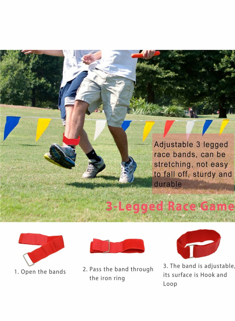 Outdoor Games for Kids, Potato Sack Race Bags, Bean Bag Toss, 3 Legged Bands, Egg and Spoon Game, Prizes, Outside Lawn Birthday Party Carnival, Camping, (36 PCS)