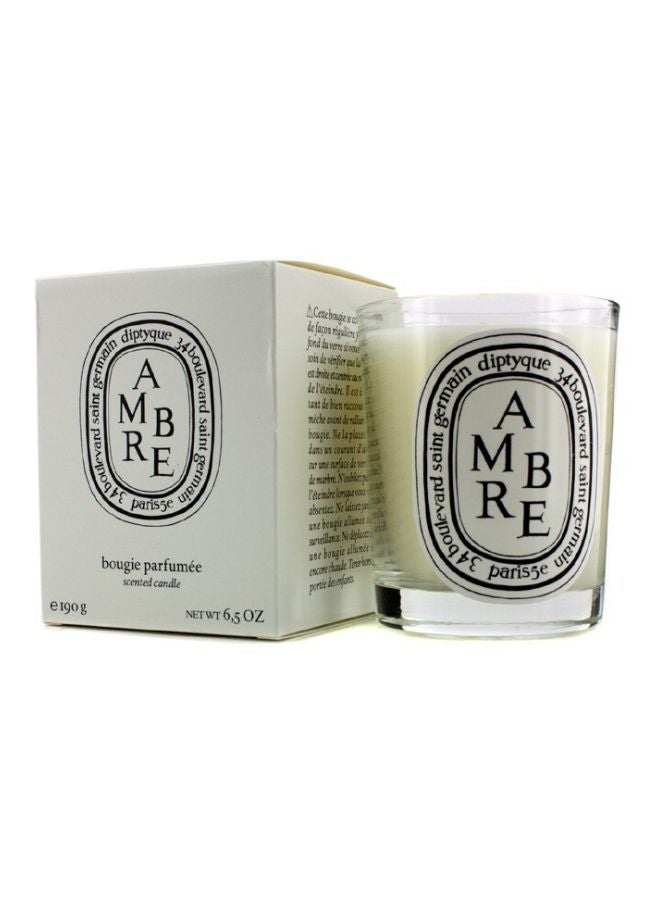 Ambre Scented Candle Green/Clear