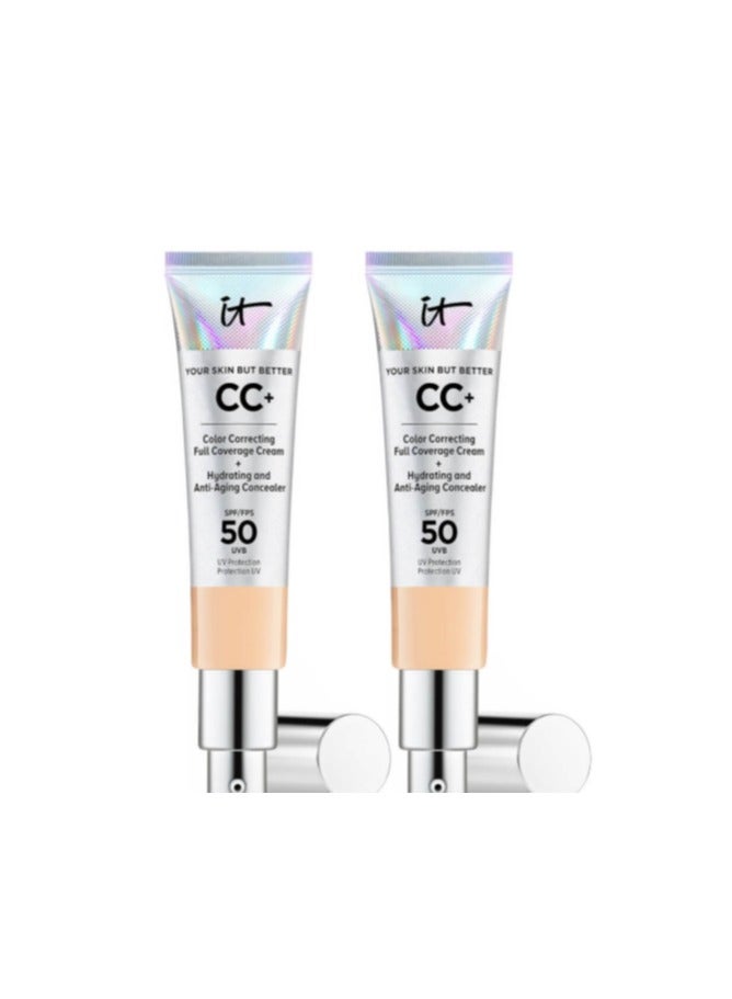 IT COSMETICS YOUR SKIN BUT BETTER CC+CREAM DUO - LIGHT MEDIUM