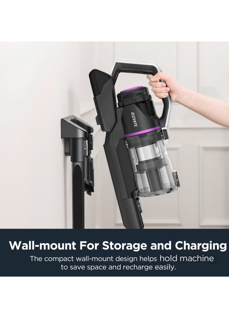 EUREKA Cordless Vacuum Cleaner, 550W 60 Mins Running 5-IN-1 Powerful Househould Wireless Vacuum 19Kpa, with LED Headlights, for Home Carpet Hard Floor Car Pet Hair