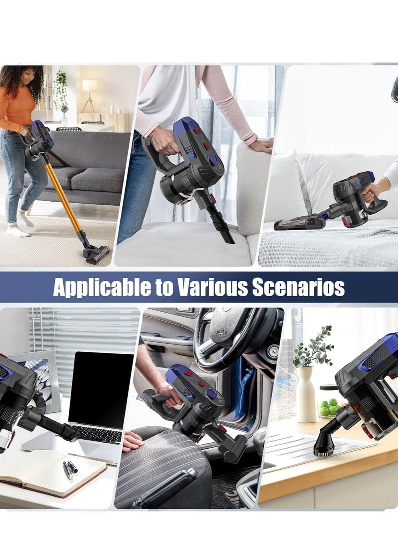 Cordless Vacuum Cleaner, 8 in 1 Stick Vacuum with 32000pa Powerful Suction & High-Performance Brushless Motor, 150° Bendable Wand Rechargeable Cordless Vacuum for Carpet and Floor Pet Hair