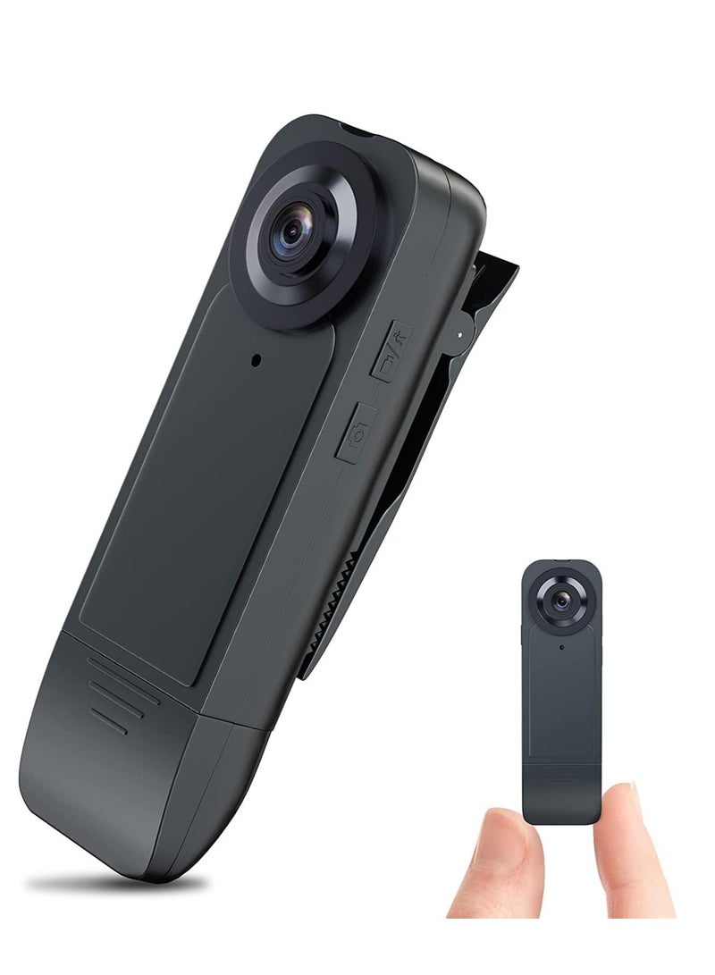 Mini Body Camera 1080P Full HD Mini Camera Body Wear Camera Bike Cameras Cycling Video Recorder Portable Pocket Body Cams with Back Clip Video Audio Recording Motion Activated