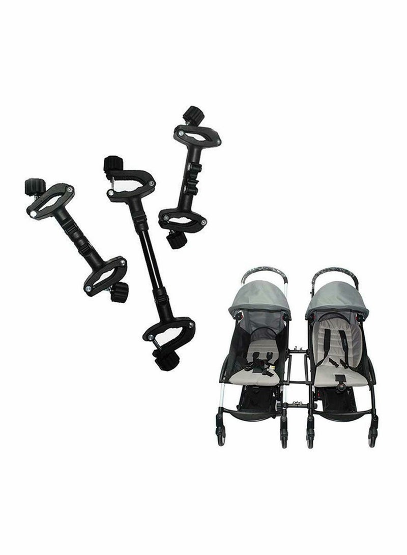 Twin Stroller Connector, Universal Stroller Joints, Connectors to Convert Two Single Strollers into One Double Stroller Fits Most Strollers