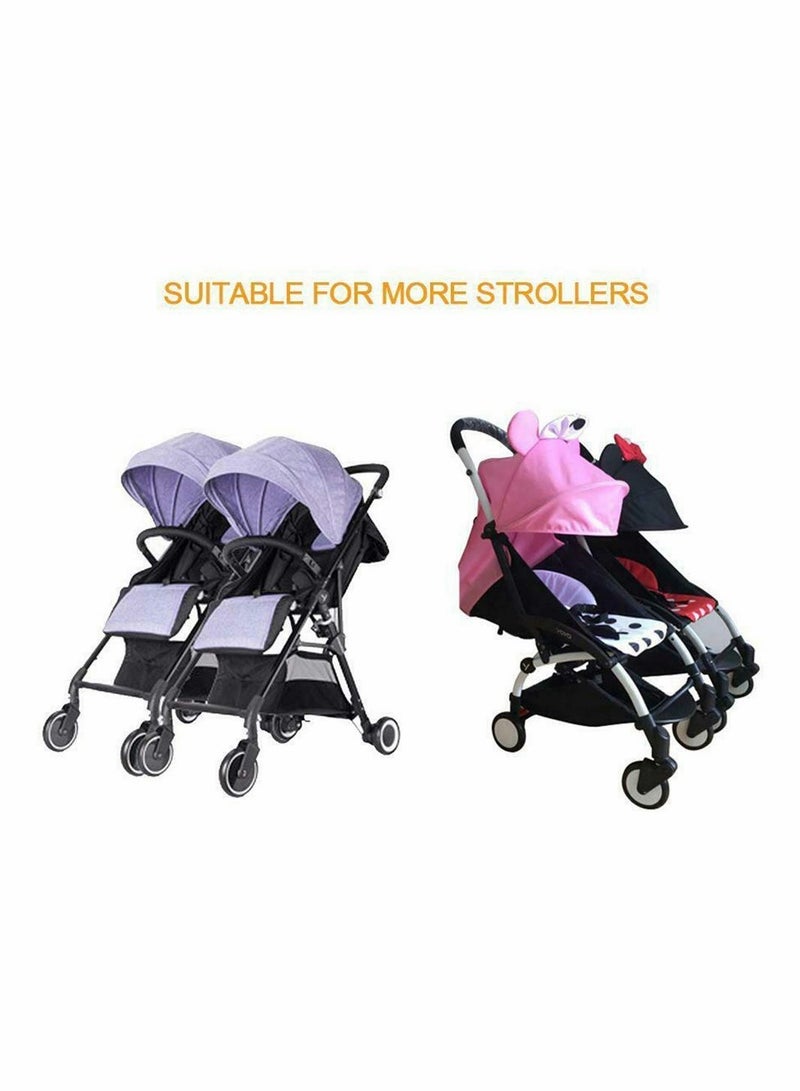 Twin Stroller Connector, Universal Stroller Joints, Connectors to Convert Two Single Strollers into One Double Stroller Fits Most Strollers