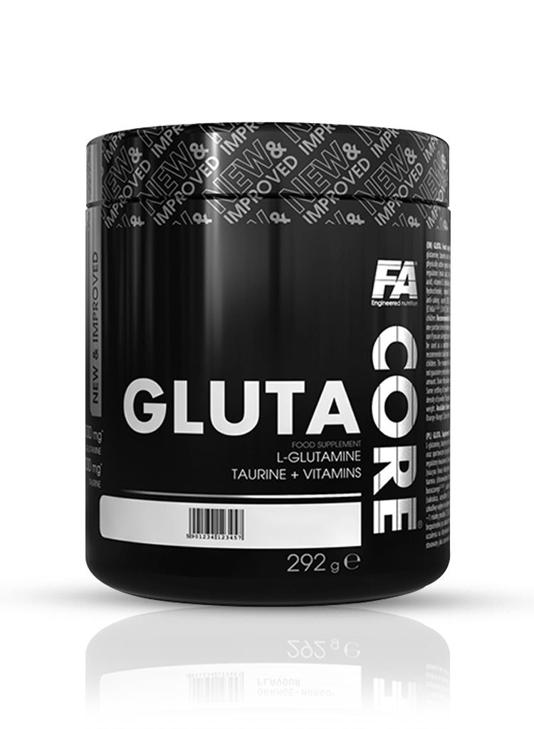 Fitness Authority - Core Gluta, Glutamine Powder for Athletes, Dragon Fruit Flavor, 40 Servings