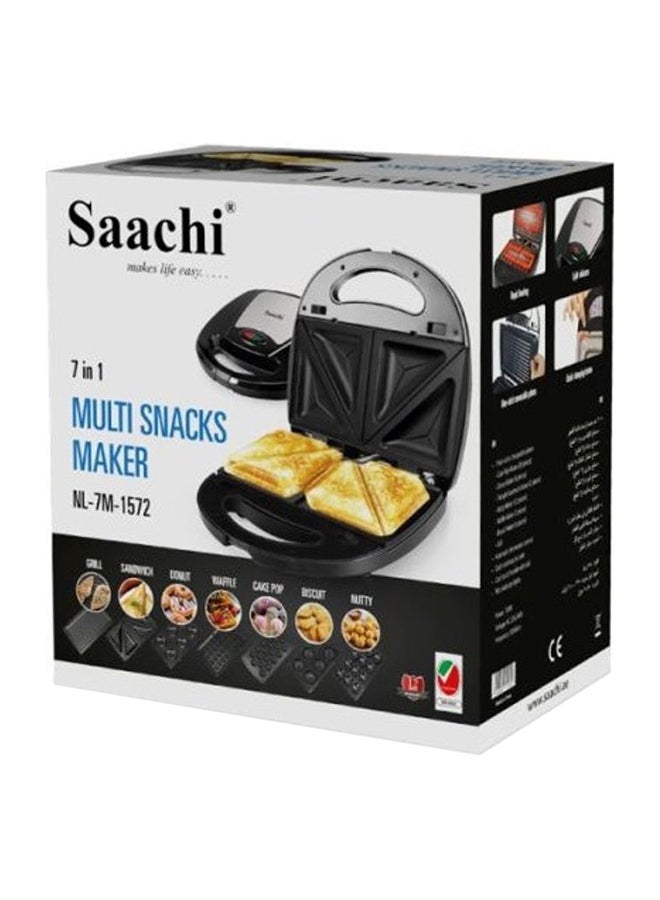 7-In-1 Multi Snack Maker 750.0 W NL-7M-1572 Black