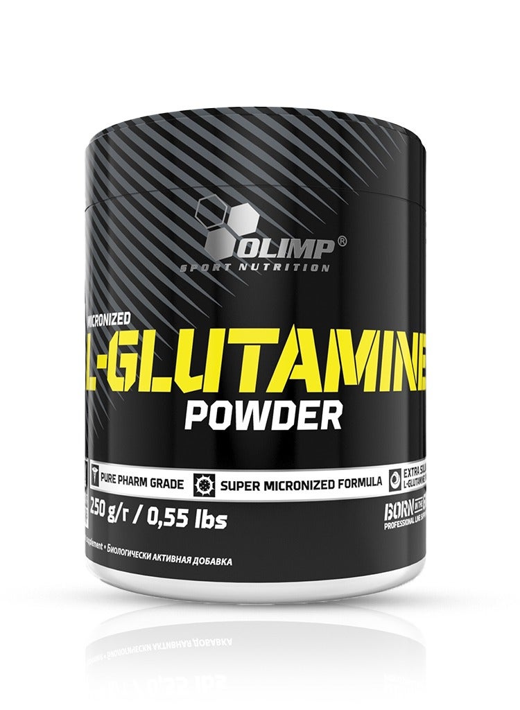 OLIMP L-Glutamine Powder - Essential Amino Acid for Optimal Muscle Recovery & Health, Unflavored, 250 Gr