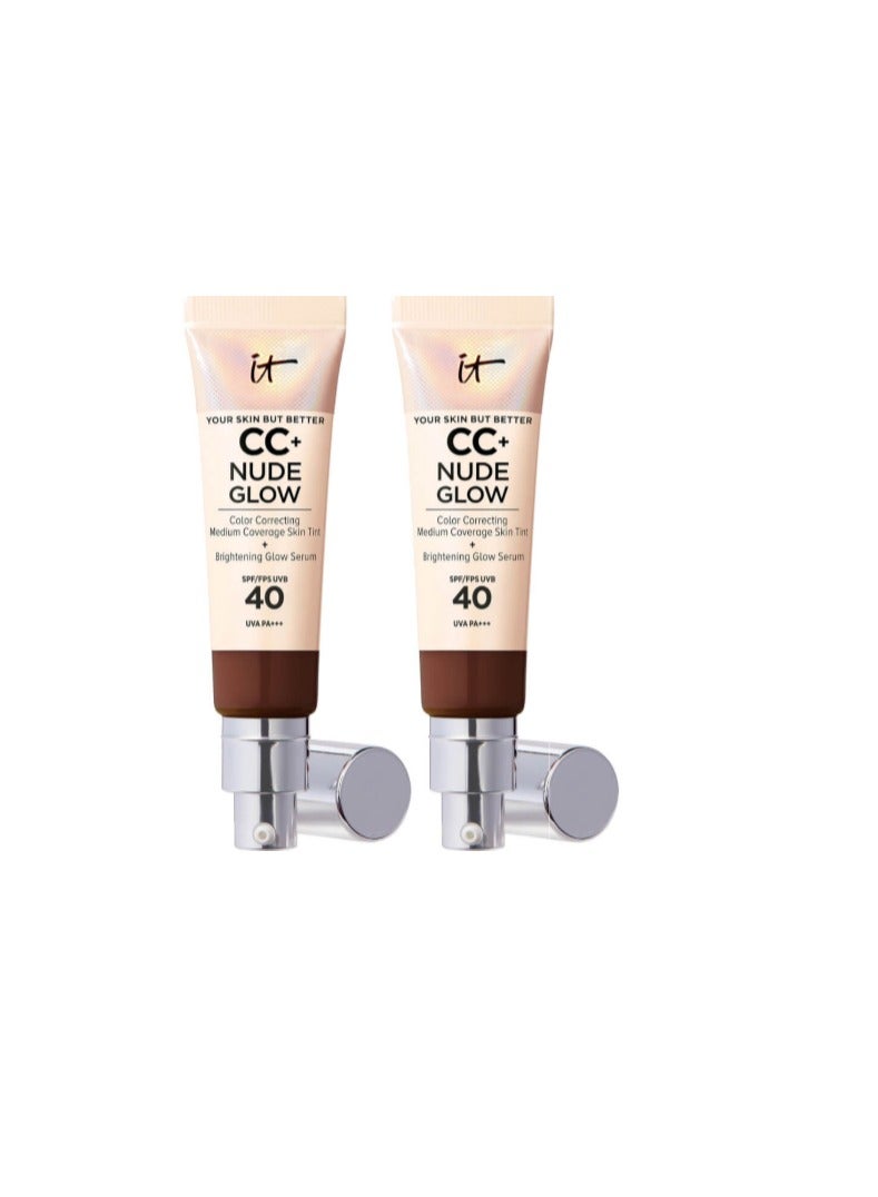 IT COSMETICS NUDE GLOW CC CREAM DUO - FAIR